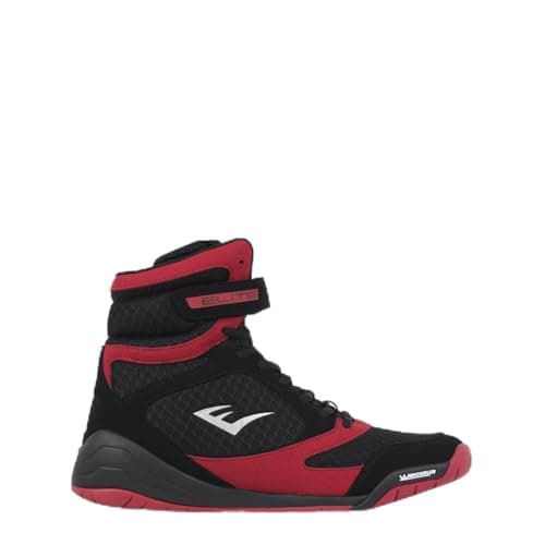 Image of Everlast Pro Elite Boxing Boots Mens Hi Black/Red 10 UK