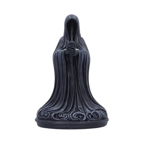 Image of Nemesis Now Keeper of Smoke Gothic Incense Burner 17cm - Hooded Reaper Resin Backflow Incense Holder, Dark Altar Decor for Witchcraft, Meditation