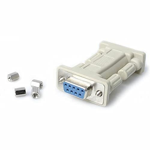 Image of StarTech.com NM9FF DB9 RS232 Serial Null Modem Adapter, F/F, Null Modem Adapter, DB-9 (F) to DB-9 (F), White