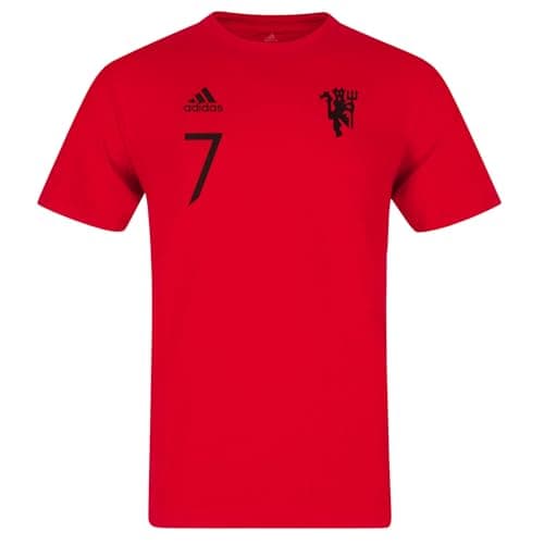 Image of Manchester United Official Football Gift Mens Graphic T-Shirt Red XXL