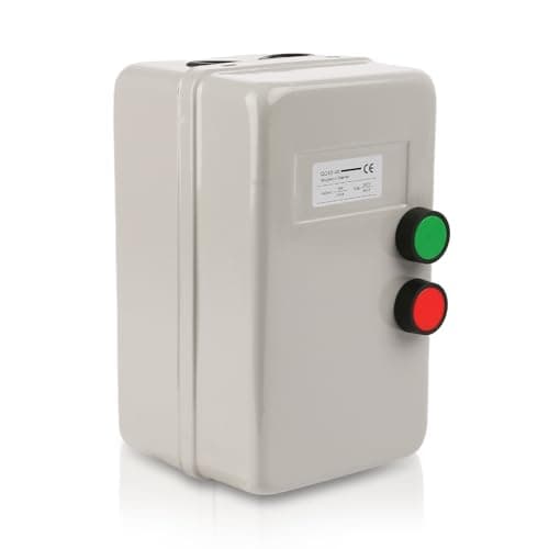 Image of Magnetic Electric Motor Starter - 220/240V 25-45AMP 11KW - 15 HP Single Phase Magnetic Starter for Motors (Button Switch)