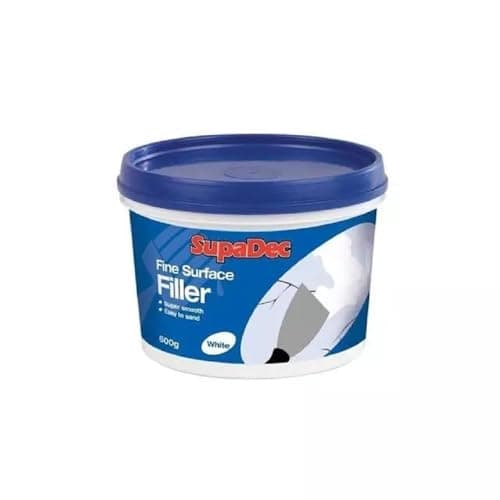 Image of SupaDec 600g White Fine Surface Filler Multi-Purpose Ready Mixed Tub Super Smooth Dries White Easy to Sand Suitable for Interior & Exterior Use