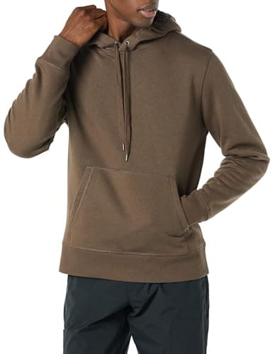 Image of Amazon Essentials Men's Pullover Sweatshirt Hoodie (Available in Big & Tall), Medium Brown, M
