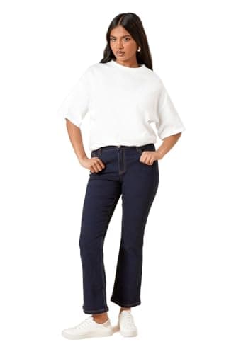 Image of Dorothy Perkins Petite Comfort Stretch Bootcut Jeans, 12, Indigo