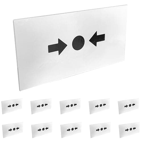 Image of Evoges Spare Break Glass Replacement For Manual Fire Alarm Call Point, Pack of 10