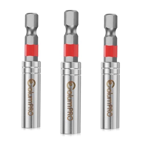 Image of ColumPRO Magnetic Bit Holder Set, 3PCS 60mm Drill Bit Holders for Screwdriver Bit.