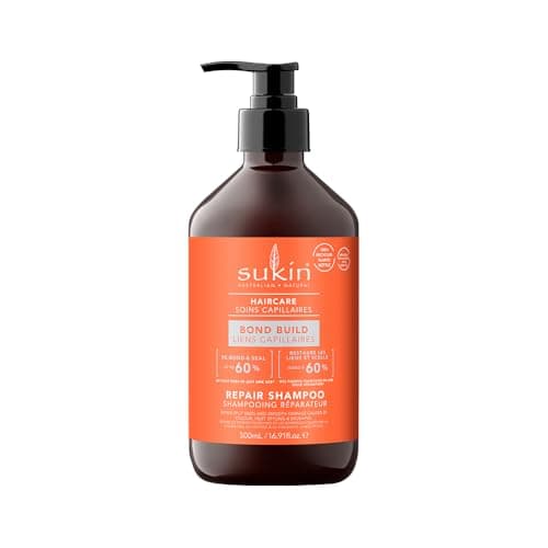 Image of Sukin - Bond Build Repair Shampoo - Paraben Free - Moisturising Shampoo with Lemon Myrtle and Botanicals - Repair Split Ends and Smooth Damage Caused by Colour, Heat and More - 500ml