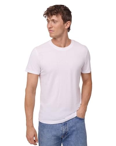 Image of DANISH ENDURANCE Men's T-Shirts, Organic Cotton T-Shirts for Men, Crew Neck, 1-Pack, Pure White, Small