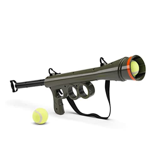 Image of #winning Dog Ball Launcher Pet Toy Shooting Bazooka & 2 K9 Friendly Tennis Balls