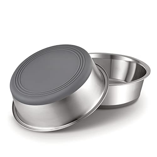 Image of PEGGY11 Stainless Steel Metal Dog Bowls, 900ml, 2 Pack