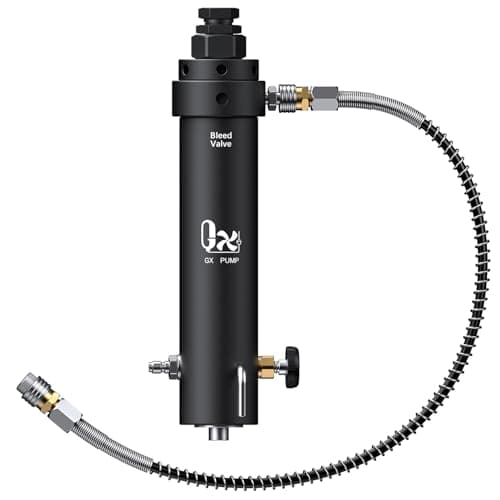 Image of GX PUMP Professional-Grade High Pressure PCP Air Compressor Filter with Pressure Maintaining Function- 5800PSI Oil/Water Separator, Magnetic or Screw Mounting,Dry Air Intake Filter for Paintball