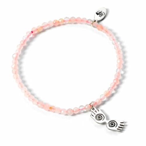 Image of Harry Potter Crystal Bracelet with Sterling Silver Luna Glasses Charm