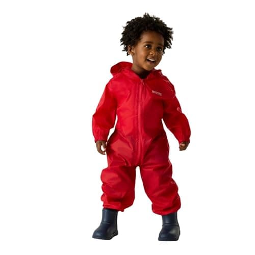 Image of Regatta Toddlers Kids Puddle Suit Waterproof & Reflective All-in-One Rainsuit