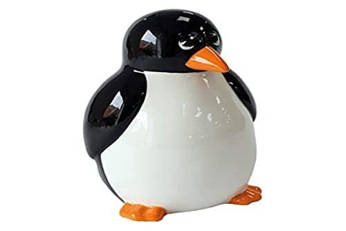 Image of Crockery Critters Money Box from Deluxebase – Penguin Piggy Bank. Cute Animal Shaped Coin Holder, Cash Jar and Money Box for Kids and Adults. Fun Money Saving Box, Novelty Gift & Home Decor.