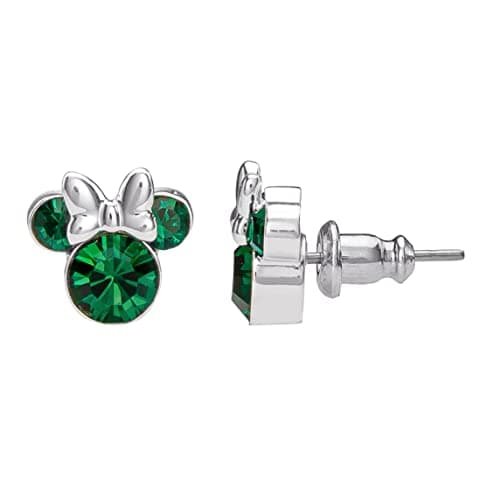 Image of Disney Minnie Silver Plated May Birthstone Stud Earrings EF00469SMAYL.PH