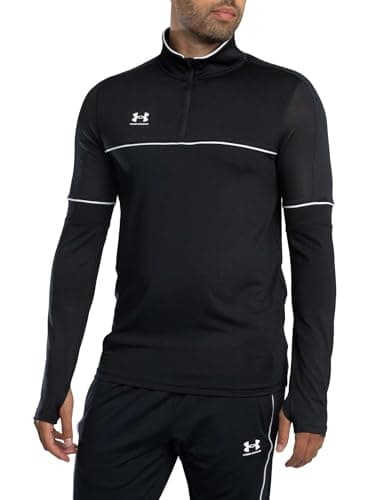 Image of Under Armour UA M Challenger Training QZ - Long Sleeve - Tops - Black/White - Size: XL