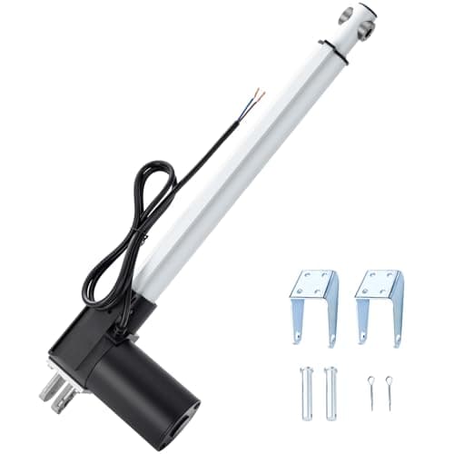 Image of JQDML 1320lbs/6000N Linear Actuator 12V 12inch/300mm Stroke Heavy Duty Electric Actuator Speed 4mm/s with Mounting Brackets,for Massage Bed, Table Lift, Window Opener,Door Opener