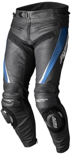 Image of RST TRACTECH EVO 5 Blue/Black/White Leather Trousers 3XL (3464)