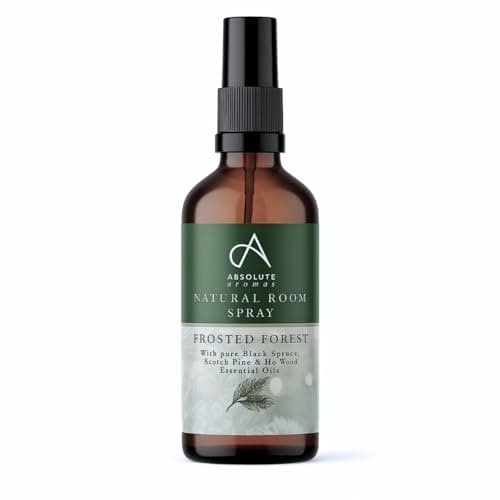 Image of Absolute Aromas Frosted Forest Room Spray 100ml - Natural Mist Spray with Pine, Cedarwood and Spearmint Pure Essential Oils