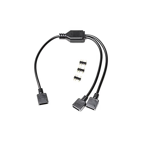 Image of EK Water Blocks Compatible Loop D-RGB Splitterkabel, 2 Fach - Black