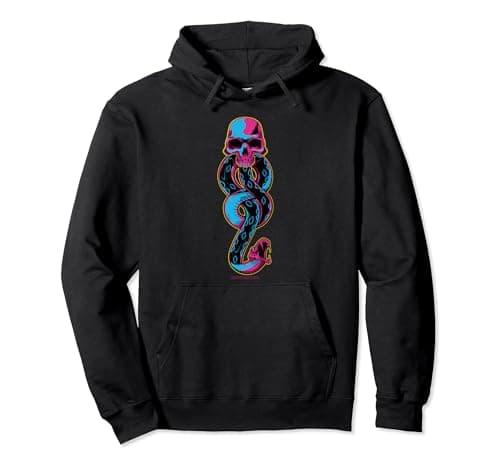 Image of Harry Potter Neon Dark Mark Pullover Hoodie