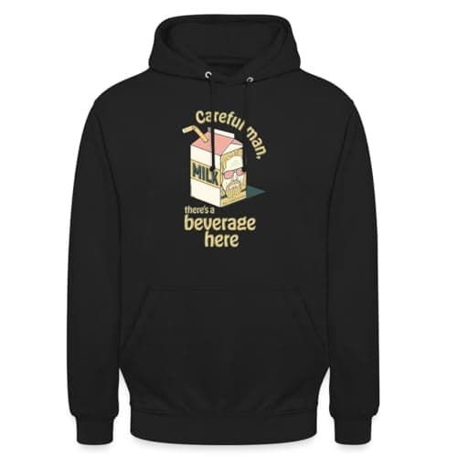 Image of Spreadshirt The Big Lebowski - Quote Careful Man… Unisex Hoodie, M, black