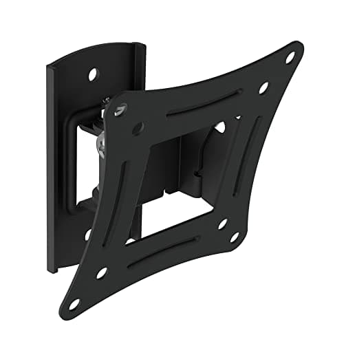 Image of MAHARA TV Wall Mount Bracket for 13"-27" Screens, Swivel & Tilt Monitor Wall Mount, VESA 75x75/100x100, Max Load 10kg, Black