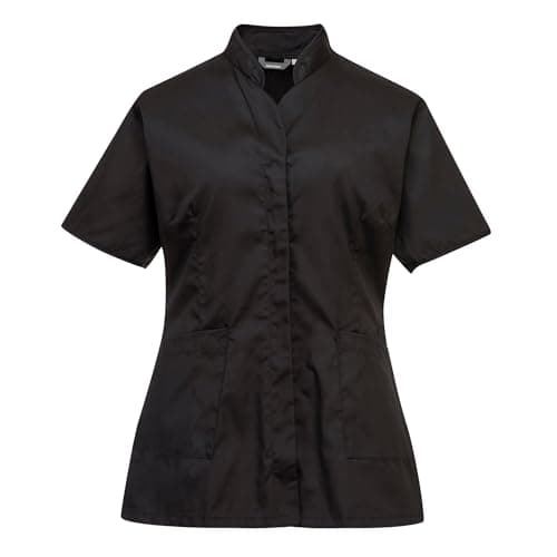 Image of Portwest Premier Tunic, Size: M, Colour: Black, LW12BKRM