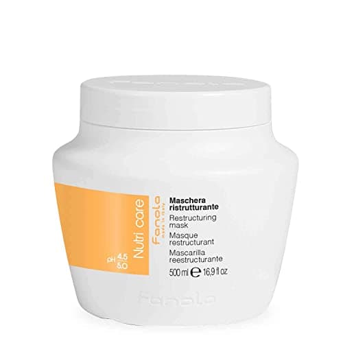Image of Fanola Restructuring Mask, Nourishing and Detangling Action for Dry and Frizzy Hair, Enriched Formula with Milk Proteins, 500