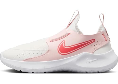 Image of NIKE Boys Flex Runner 3 Sneaker, Summit White Magic Ember Echo Pink, 5.5 UK