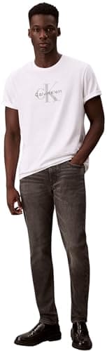 Image of Calvin Klein Men’s Taper Hearst Grey Slim Fit Jeans, Grey (Hearst Grey), 30W/31L