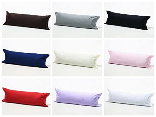 Image of Large Bolster Pillow Case [4 Different Sizes] Pregnancy Maternity Orthopaedic Support Pillowcase, Soft and Comfortable, Long Bolster Bed Pillow Cases (Double 4.6 FT - 54 Inches, Grey)