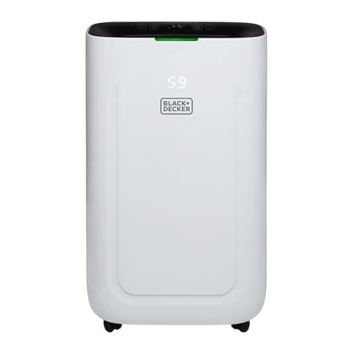 Image of BLACK+DECKER 20L Smart Dehumidifier, 4 Modes, Quiet, 6.5L Water Tank, 24 Hour Timer, White, BXEH60014GB