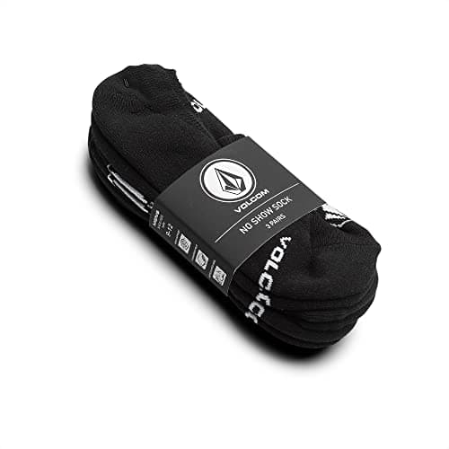 Image of Volcom Stones Nshw Sock 3pk Socks, Men, mens, Socks, D6302005, Black, one size