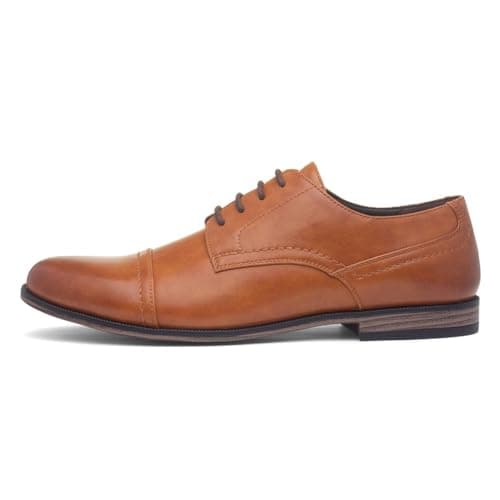 Image of Beckett Mens Tan Formal Lace Up Shoe - Size 10 UK - Brown