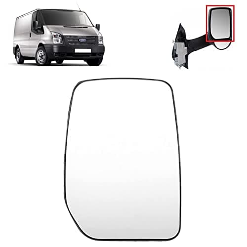 Image of BIAREN Wing Mirror Upper Glass Right Driver Side Non-Heated For Ford Transit Mk6 Mk7 2000-2014 YC1517K740BA 4059965, Wing Mirror Glass + Back Plate