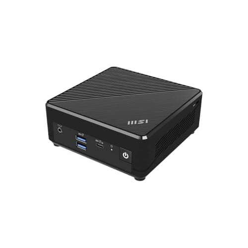 Image of MSI Cubi N ADL Mini PC: Intel Pentium N200, Intel UHD, 4GB Memory, 128GB M.2 SSD, WiFi, Dual Display, Window 11 pro: Black ADL-065US