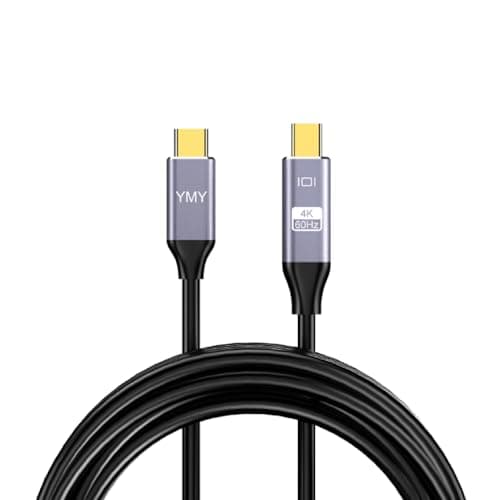 Image of YMY 6ft USB Type-C to Mini Displayport Cable, 4K@60hz USB C to Mini DP Video Convert Cable Support Screen Mirroring Mode & Extend Mode, Non-Bidirectional