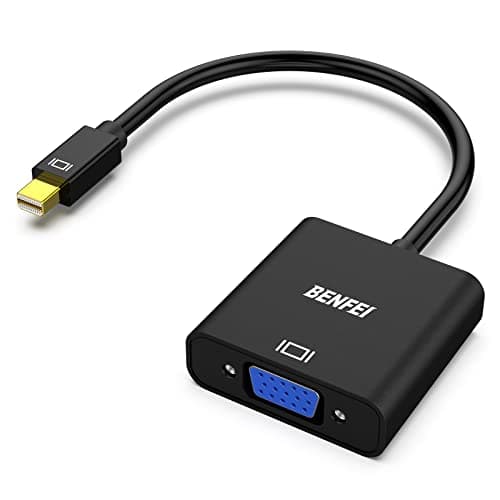 Image of BENFEI Mini DisplayPort to VGA Adapter, Mini DP Display Port to VGA (Thunderbolt Compatible) Male to Female Adapter for ThinkPad SurfacePro PC