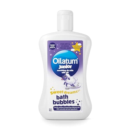 Image of Oilatum Junior Sweet Dreamz Bath Bubbles, For Dry, Sensitive & Eczema-Prone Skin, Soothes Hydrates and Protects Skin, For Everyday use on Babies and Children, Dermatologist Recommended, 1 x 300ml