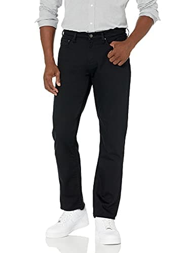 Image of Amazon Essentials Men's Relaxed-Fit Stretch Jean (Available in Big & Tall) - Discontinued Colours, Black, 44W / 30L