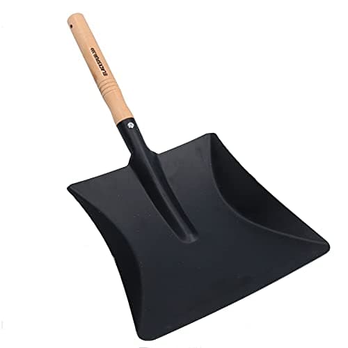 Image of Ashley 9" Metal Dust Pan Shovel with Wooden Handle