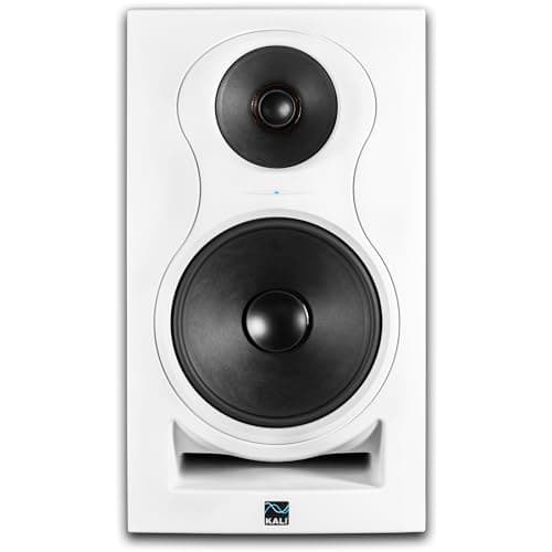 Image of Kali Audio IN-8W V2 8" Powered 3-Way Studio Monitor - 140W Speaker System - Boundary Compensation EQ Settings - for Mixing, Recording, Audio Production - XLR, TRS, RCA Inputs - Single, White
