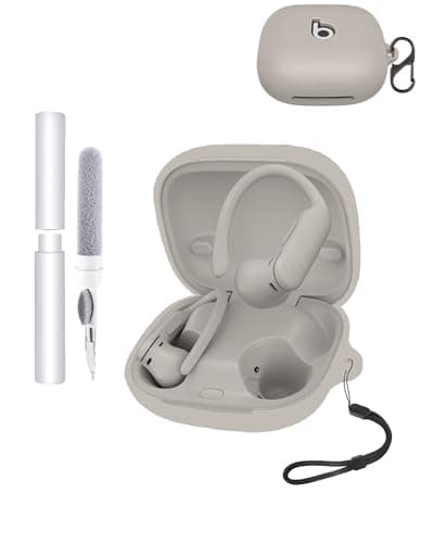 Image of Silicone Protective Case for Beats Powerbeats Pro 2 Wireless Bluetooth Earbuds - Durable and Eco-Friendly Earphone Cover with Precise Holes,Quicksand