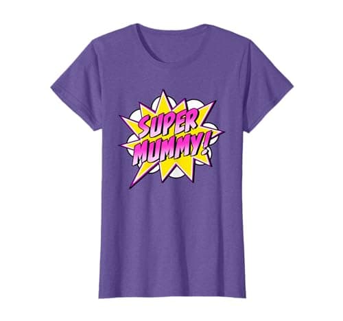 Image of Super Mummy Comic Book Superhero Mother's Day T-Shirt
