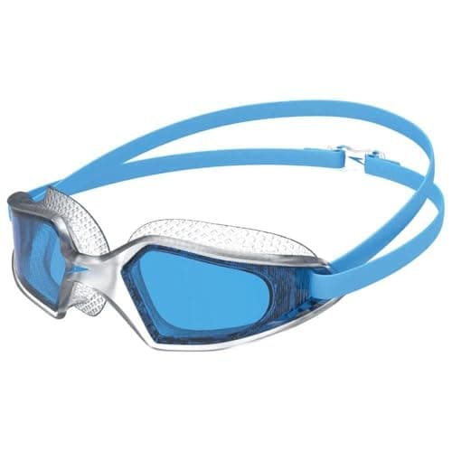 Image of Speedo Unisex-Adult Hydropulse Swimming Goggle | Comfortable Fit | Adjustable Design Goggles, Pool Blue/Clear/Blue, One Size