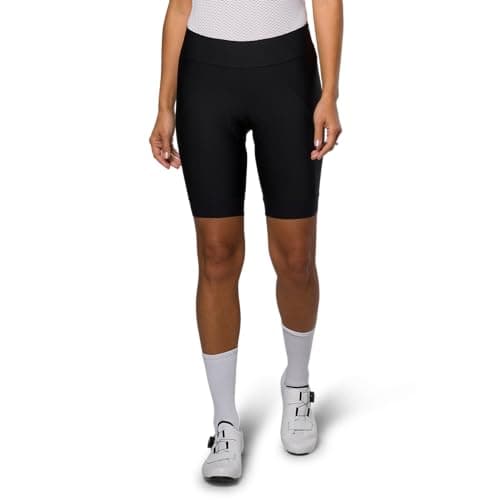 Image of PEARL IZUMI Women's 8" Attack Cycling Shorts, Wide Waistband & Reflective Fabric, Black, M