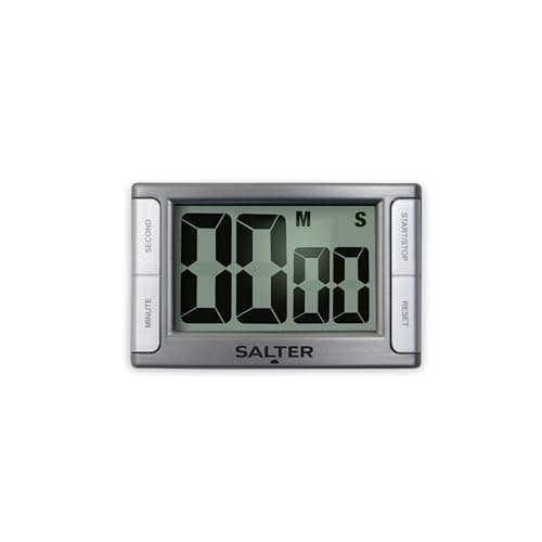 Image of Salter Magnetic Kitchen Timer - Digital Electronic Cooking Clock, Countdown & Stopwatch (99 Min 59 Sec), Large Display, Beep Alarm, Back Stand For Cooking, Start/Stop Button, 2 Year Guarantee