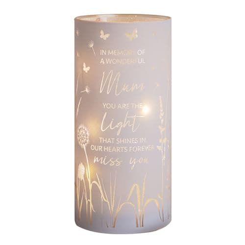 Image of Widdop Thoughts of You LED Memorial Tube Light - Mum - Commemorative Light Present Memory Sentimental Message