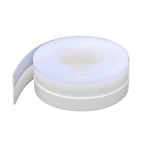 Image of Foyscr 10m Silicone Seal Strip for Doors and Windows, Self-Adhesive Weatherproof Draught Excluder Tape - Windproof, Dustproof, Soundproof and Waterproof,35mm Transparent Bottom Seal